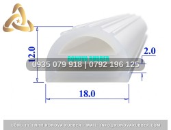Ron tủ hấp cơm công nghiệp từ silicon chữ E 18x12x2