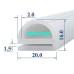 Sản phẩm ron silicon chữ E 22x16x1.5