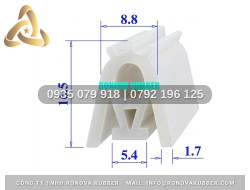 Silicon ron dành cho nồi hấp chữ E 8.8x16.5x1.7