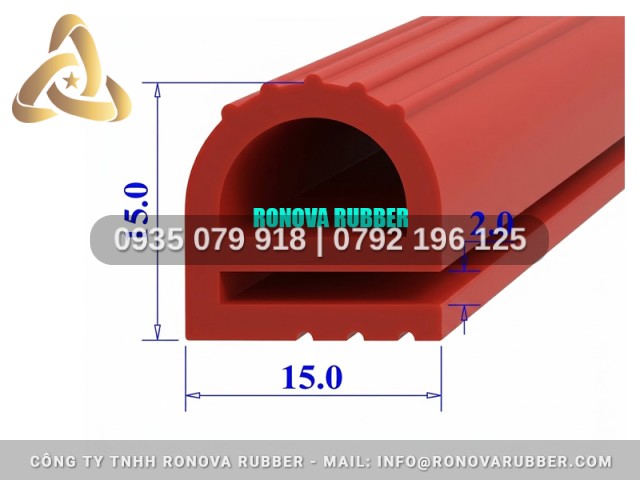 Silicon Ronova dùng cho tủ sấy chữ E 15x15x2