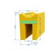 Gioăng chữ H silicon 18x29x6