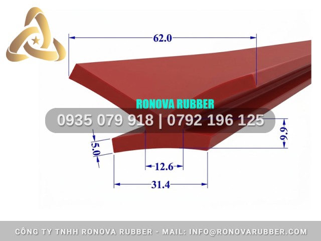 Gioăng silicon nồi hấp dạng chữ H 62x31.4x5
