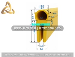 Ron gioăng silicon chữ H 24x10x3