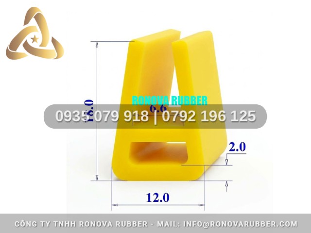 Ron silicon chữ H 12x18x2