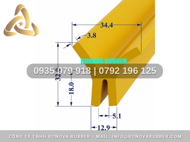 Ron silicon chữ H lò nướng 34.4x32x5.1