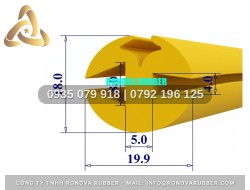 Ron silicon chữ H nồi áp suất 19.9x18x4