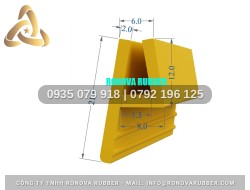 Ron silicon chữ H nồi hấp 21.8x6x2