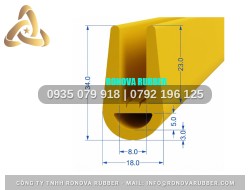 Ron silicon chữ H tủ hấp cơm 18x34x3