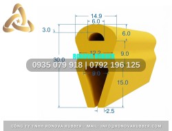 Ron silicon chữ H tủ sấy 30x14.9x9