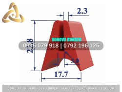 Ron silicon lò nướng dạng chữ H 17.7x22.8x2.3