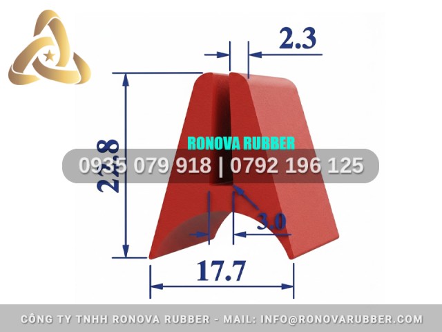 Ron silicon lò nướng dạng chữ H 17.7x22.8x2.3