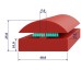 Ron silicon tủ hấp cơm công nghiệp chữ H 40x25x5