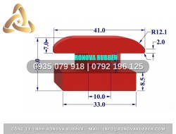 Ron silicon tủ sấy dạng chữ H 33x24x10