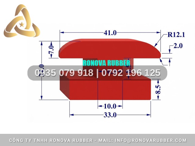 Ron silicon tủ sấy dạng chữ H 33x24x10