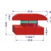 Ron silicon tủ sấy dạng chữ H 33x24x10