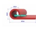 Gioăng silicon tủ hấp cơm chuẩn an toàn thực phẩm chữ P 35x14x2