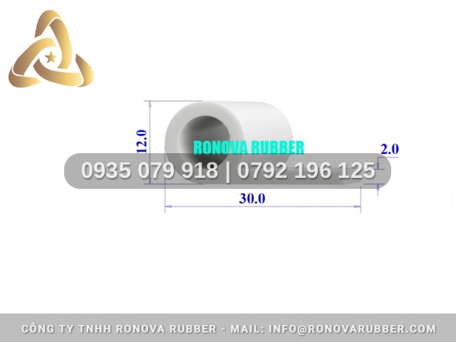 Ron silicon chuyên dùng nồi sấy chữ P 30x12x2