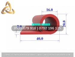 Silicon Ronova dòng gioăng nồi hấp chữ P 40x20x2
