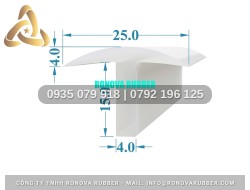 Gioăng nồi sấy silicon chữ T 25x15x4