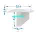 Gioăng nồi sấy silicon chữ T 25x15x4
