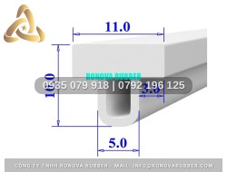 Gioăng silicon nồi hấp chữ T 11x10x5