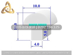 Mẫu gioăng silicon chữ T 10x10x4
