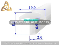 Ron gioăng silicon chữ T 10x8.5x2