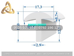 Ron nồi áp suất công nghiệp silicon chữ T 17.3x17x2.9