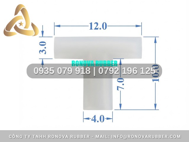 Ron silicon dành cho lò nướng chữ T 12x10x4