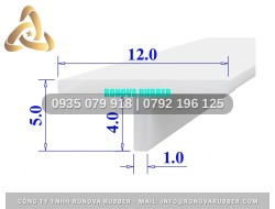 Ron silicon tủ sấy chữ T 12x5x1
