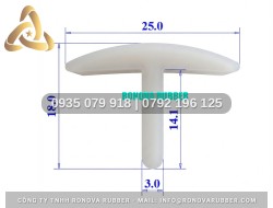 Ron tủ sấy từ silicon chữ T 25x18x3