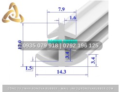 Silicon ron chữ T 14.3x12x1.6