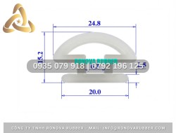 Silicon ron dùng cho nồi áp suất công nghiệp chữ T 20x15.2x2.5