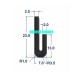Bản gioăng tủ sấy thuộc silicon Ronova chữ U 7x23x2