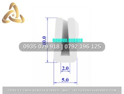 Bộ gioăng silicon chữ U 5x10x2