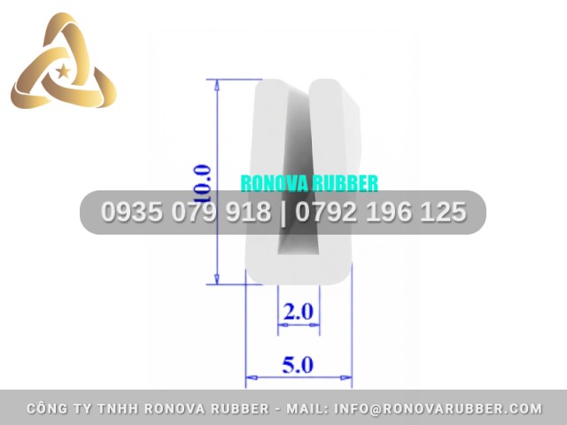 Bộ gioăng silicon chữ U 5x10x2