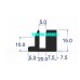 Chi tiết ron cấu tạo silicon nồi hấp chữ U 20x15x5