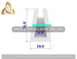 Dây ron nồi hấp bằng silicon chữ U 10x16x6