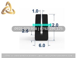 Dây ron silicon Ronova chữ U 6x12x1.5