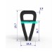 Dây ron thiết bị nồi hấp bằng silicon Ronova chữ U 15.5x25.7x1.9