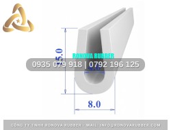 Dây ron ứng dụng lò nướng bằng silicon chữ U 8x15x4