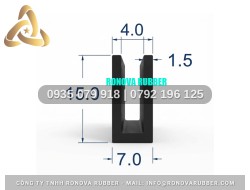 Hệ gioăng nồi áp suất công nghiệp dòng silicon Ronova chữ U 7x15x4