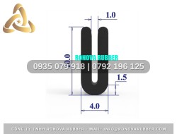 Hệ gioăng silicon thiết bị tủ hấp cơm công nghiệp chữ U 4x10x1