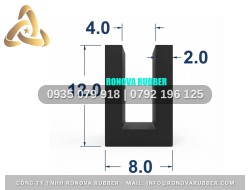 Hệ gioăng ứng dụng nồi áp suất công nghiệp silicon chữ U 8x12x4
