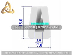 Phụ kiện gioăng silicon chữ U 7x15x3