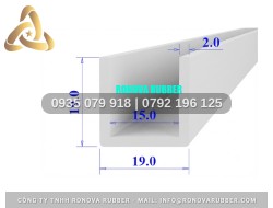 Sợi gioăng nồi áp suất công nghiệp vật liệu silicon chữ U 19x19x15