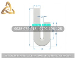 Sợi gioăng silicon chữ U 10x22x2