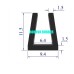 Vật tư gioăng nồi áp suất công nghiệp cấu tạo silicon chữ U 9.4x11.5x6.4